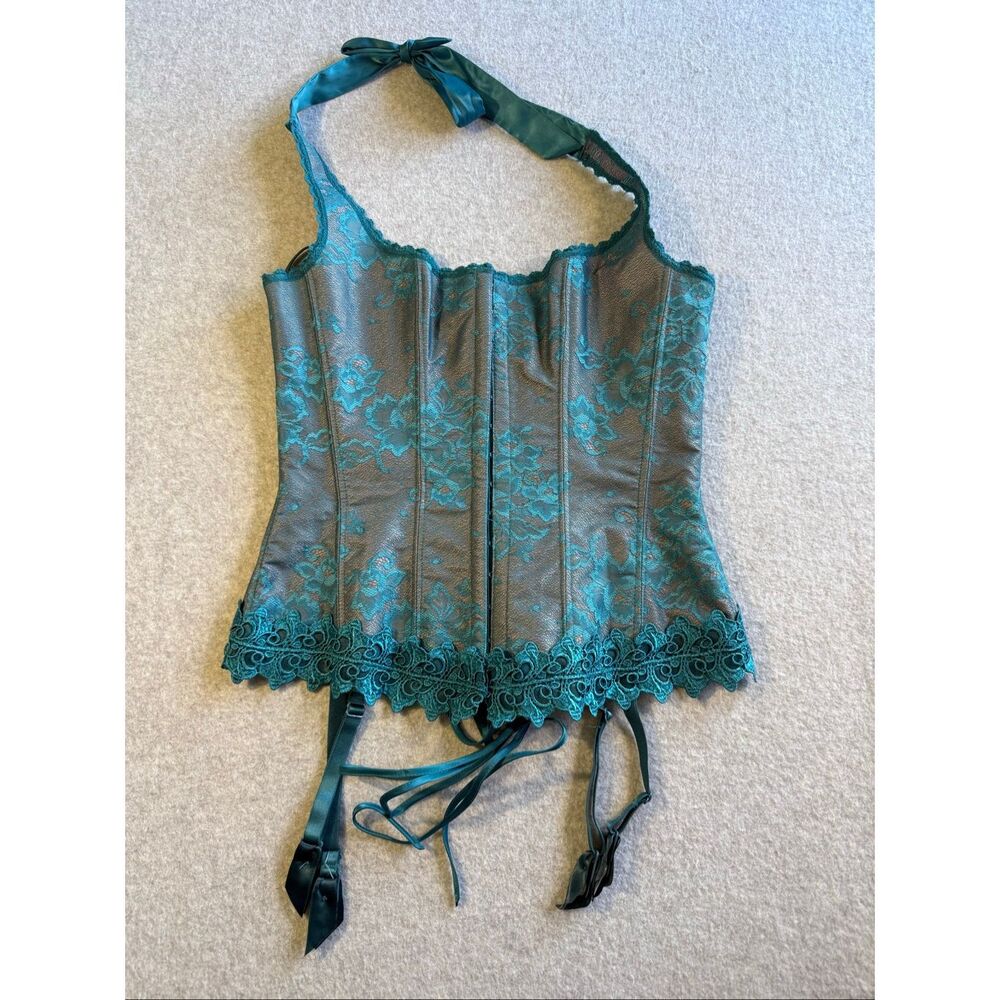 Frederick's of Hollywood whimsigoth lace halter corset 36